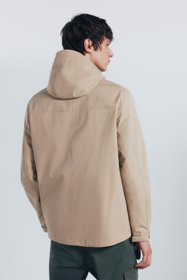 Springfield Parka t&eacute;cnica castanho