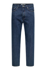 Only & Sons Cal&ccedil;a jeans reta azul