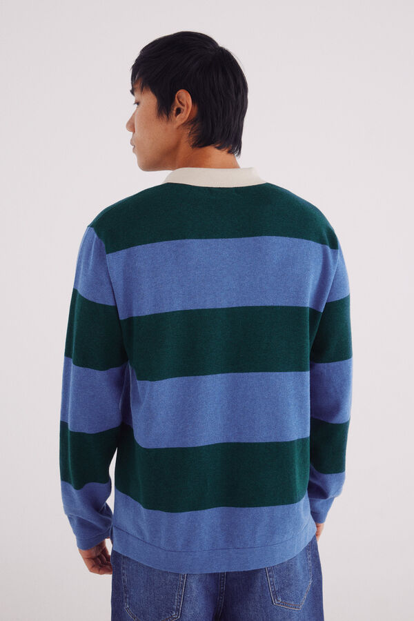 Springfield Jersey polo rayas anchas verde