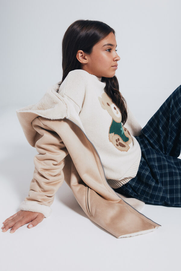 Springfield Kids Chaqueta cremallera ni&ntilde;a nude