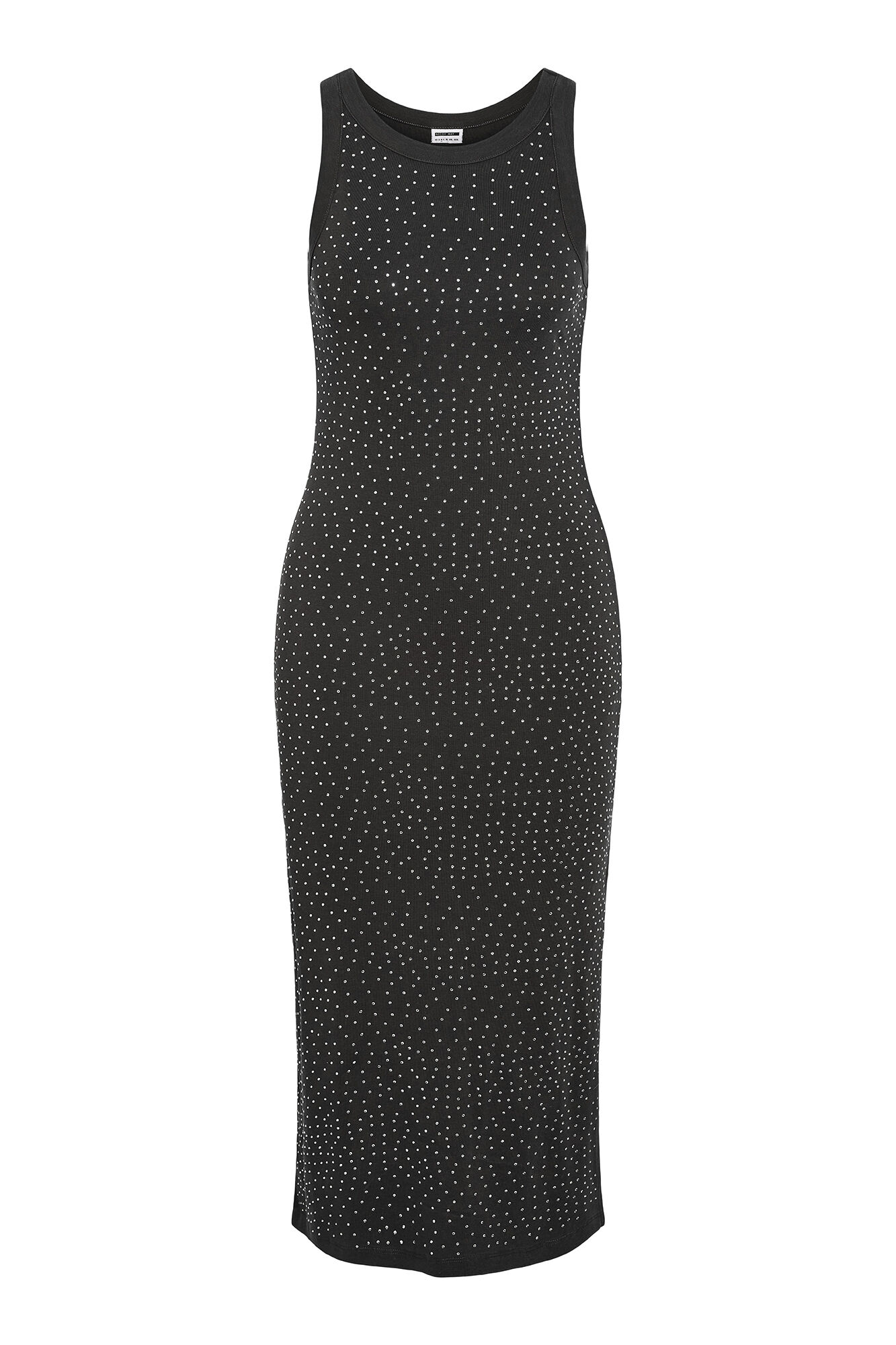 Noisy May Vestido midi de manga sisa con detalle brillante