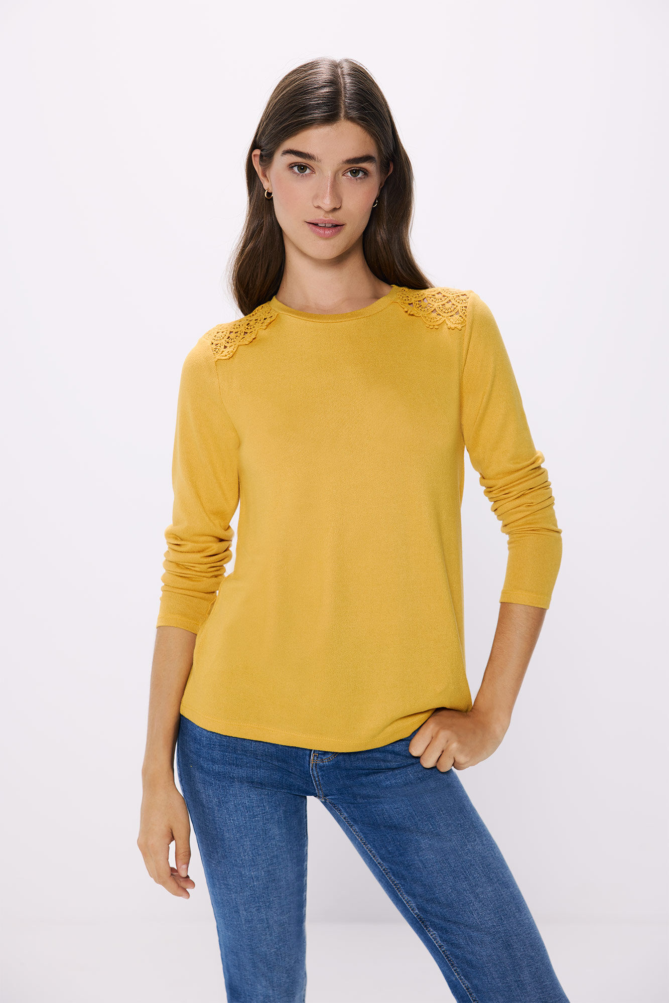 Springfield Camiseta crochet hombros