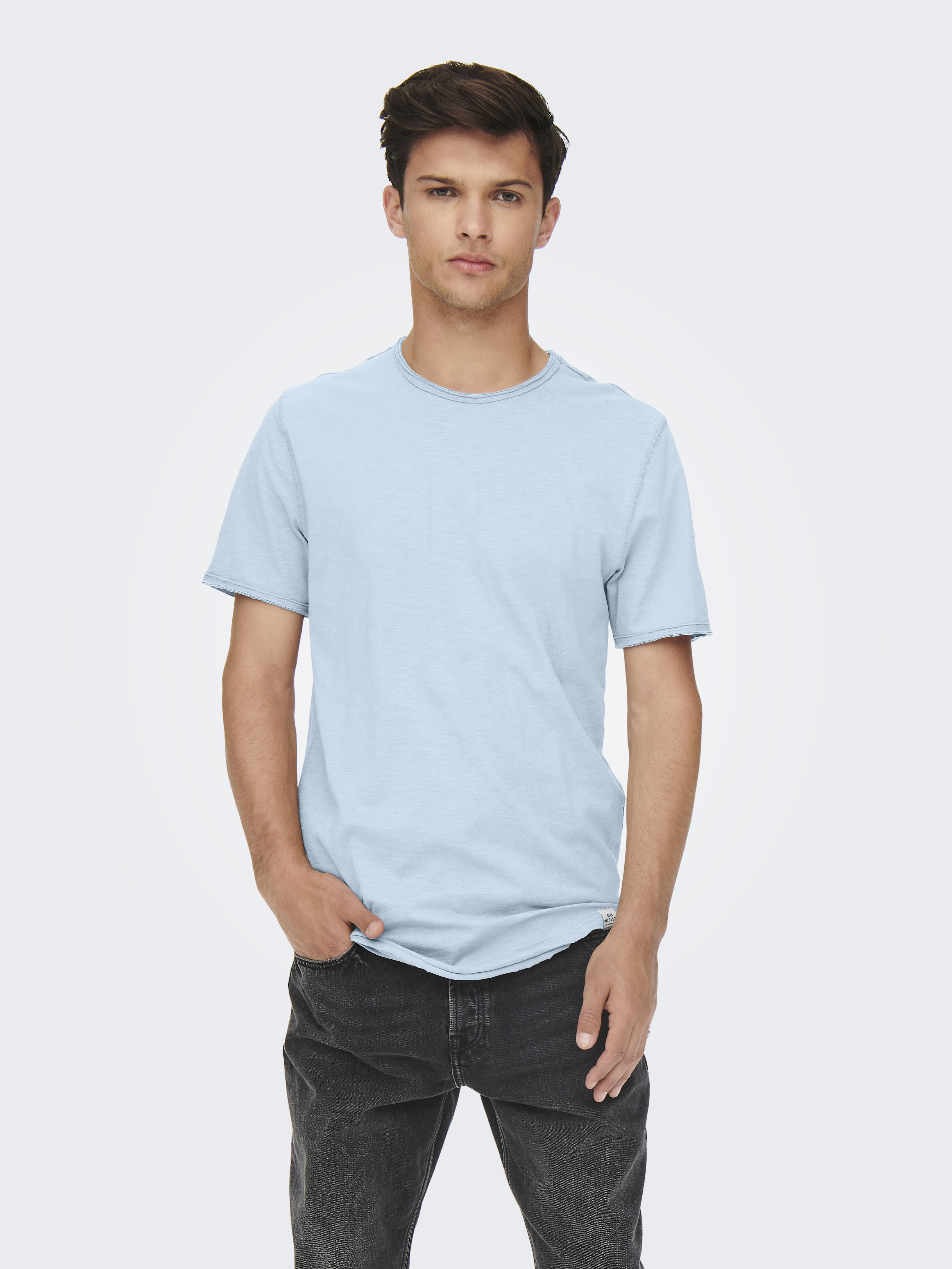 Only & Sons Camiseta manga corta de hombre long line fit