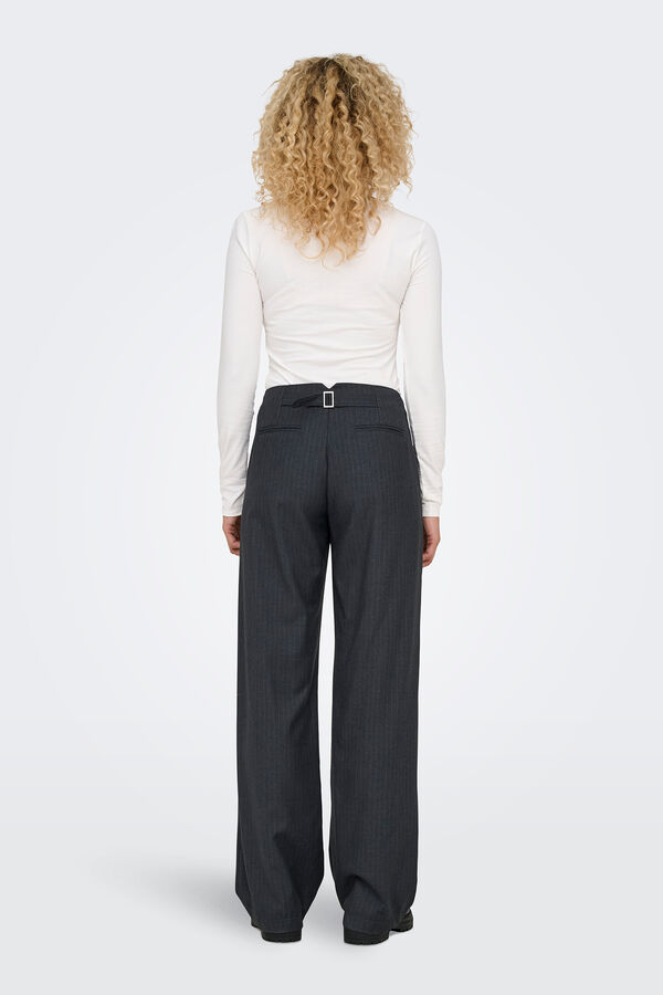 Only Pantal&oacute;n con raya diplom&aacute;tica gris