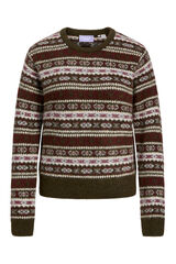 Jack & Jones Camisola de malha &eacute;tnica cru