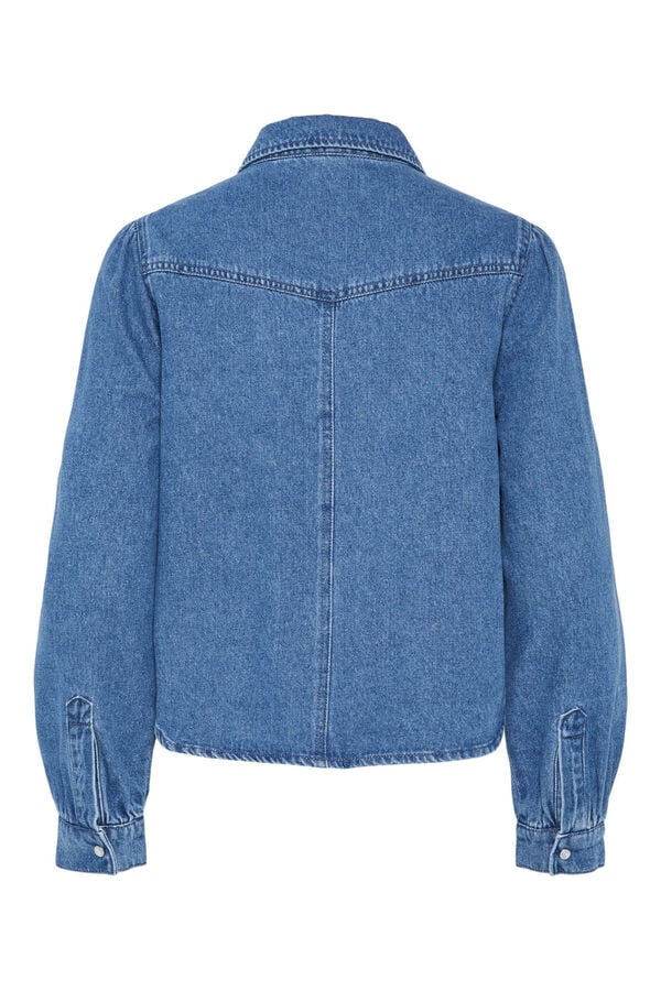 Pieces Camisa de ganga azul