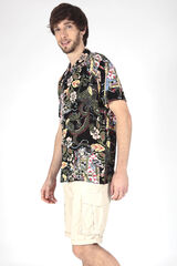 Brave Soul Short cargo con siete bolsillos beige