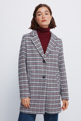 Springfield Casaco sobretudo com gola de lapela vermelho