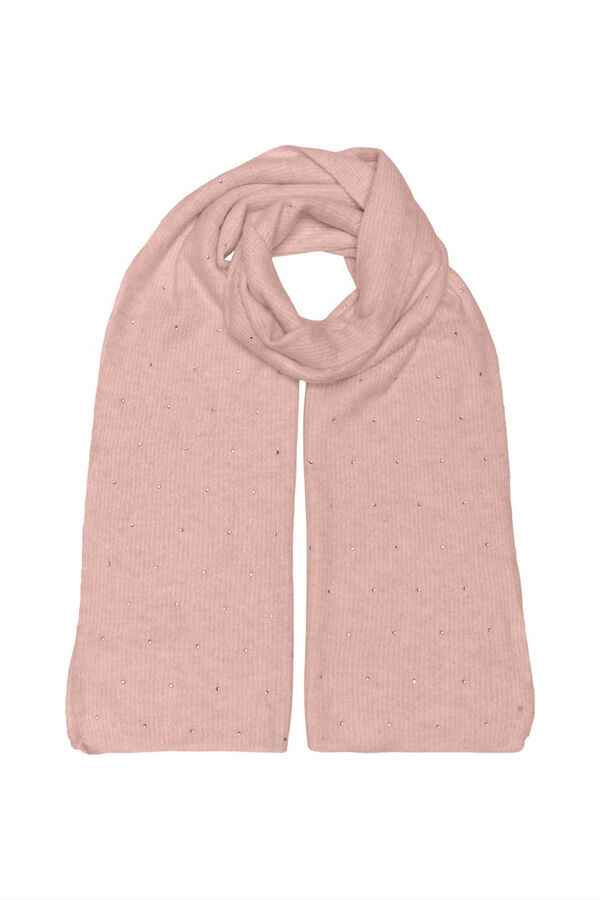 Only Bufanda con glitter rosa