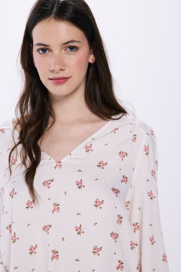 Springfield Blusa fluida naranja