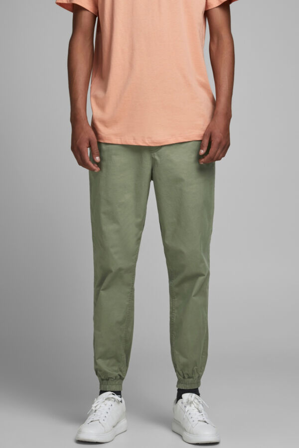 Jack & Jones Jogger de algod&oacute;n verde