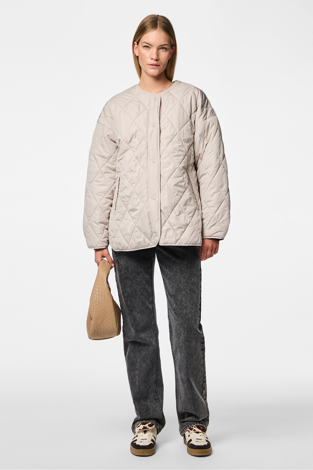 Pieces Chaqueta quilted botones