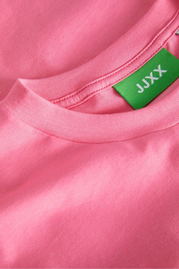 Jack & Jones Camiseta estampada com manga japonesa rosa