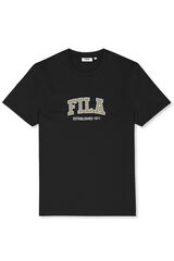 Fila T-shirt b&aacute;sica de manga curta preto