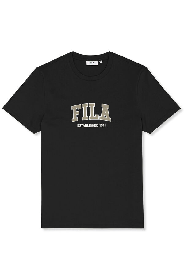 Fila T-shirt b&aacute;sica de manga curta preto