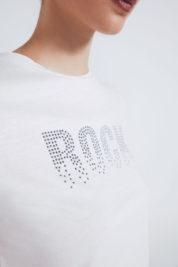 Springfield Camiseta "Rock" branco