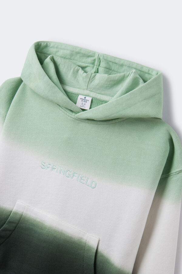 Springfield Kids Sudadera dip dye ni&ntilde;o verde