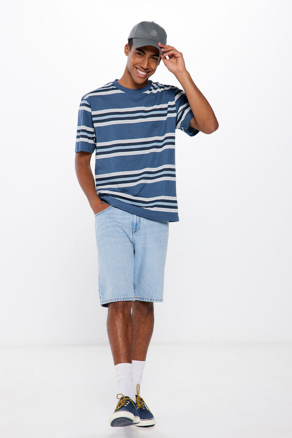 Springfield Camiseta rayas azul