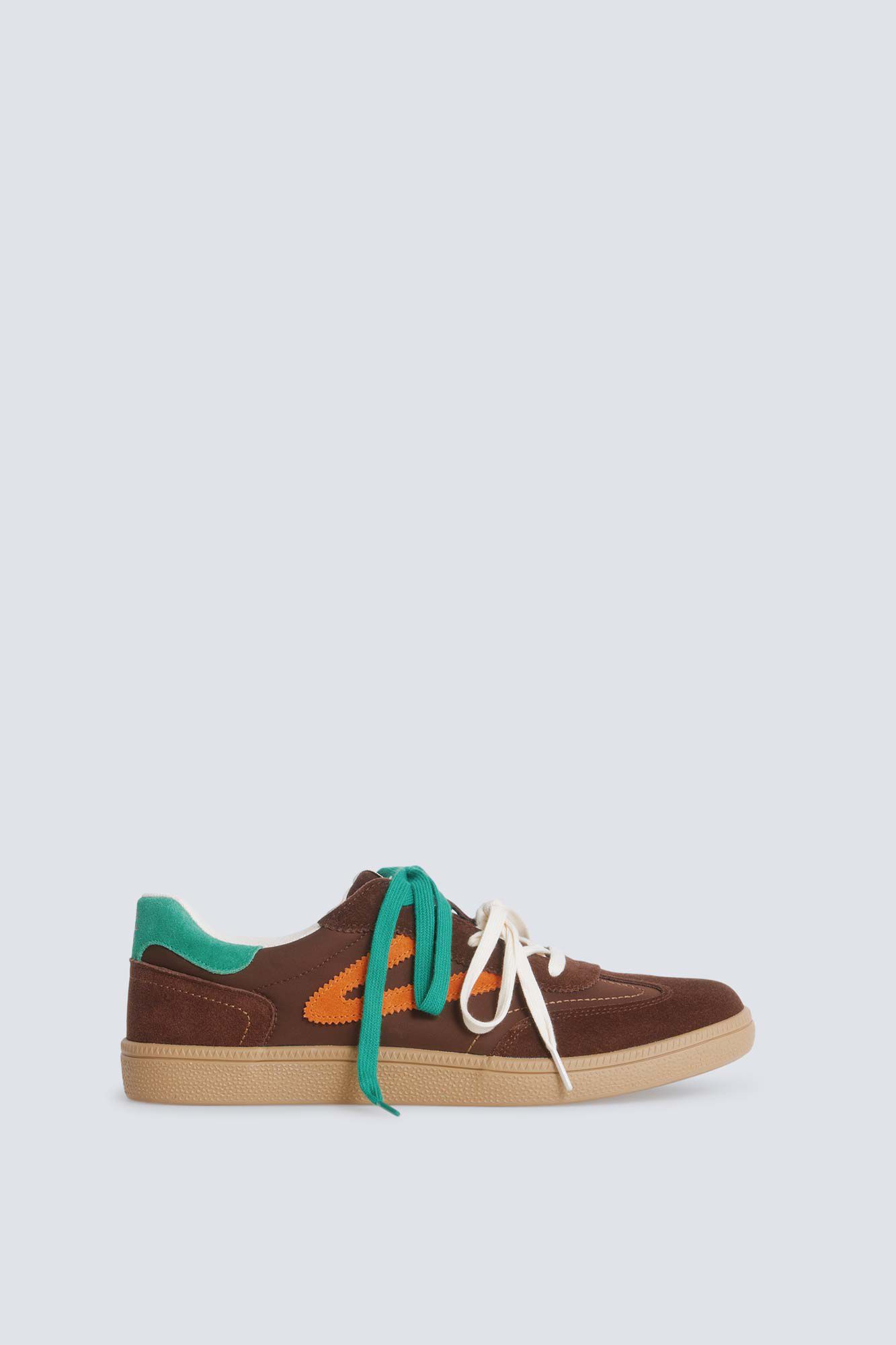 Springfield Zapatilla piel color retro