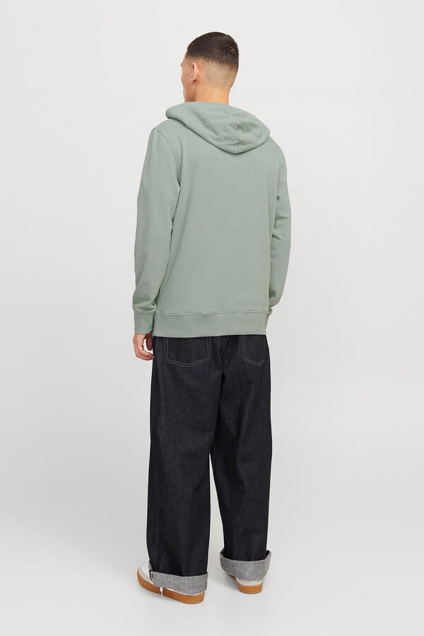 Jack & Jones Sudadera est&aacute;ndar fit capucha verde