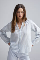 Springfield Blusa volume com gola mao bege