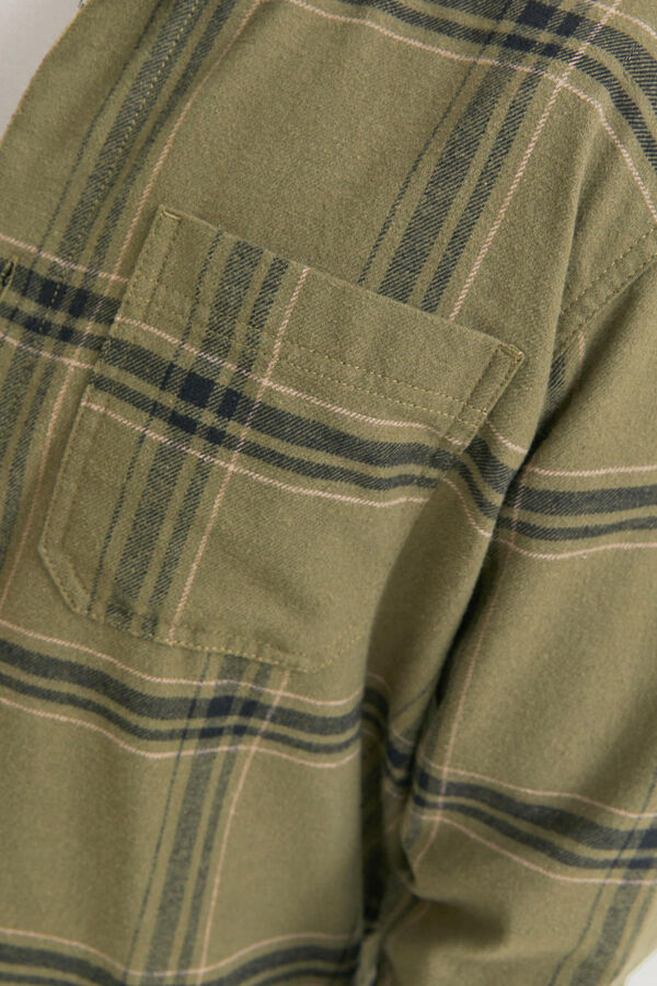 Jack & Jones Sobrecamisa flanela ao xadrez preto