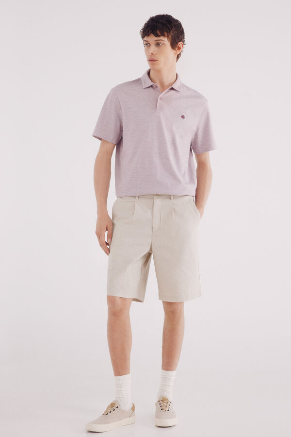 Springfield Polo jersey microrrisca vermelho