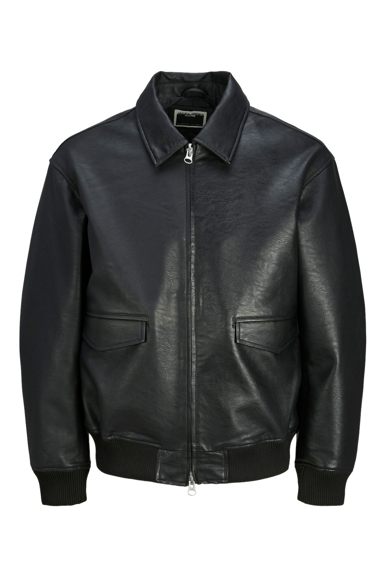 Jack & Jones Jaqueta bomber de pele sint&eacute;tico