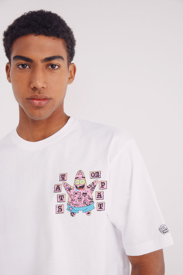 Springfield T-shirt Bob Esponja branco
