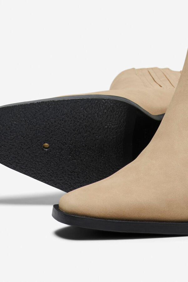 Only Botines bajos tipo cowboy nude