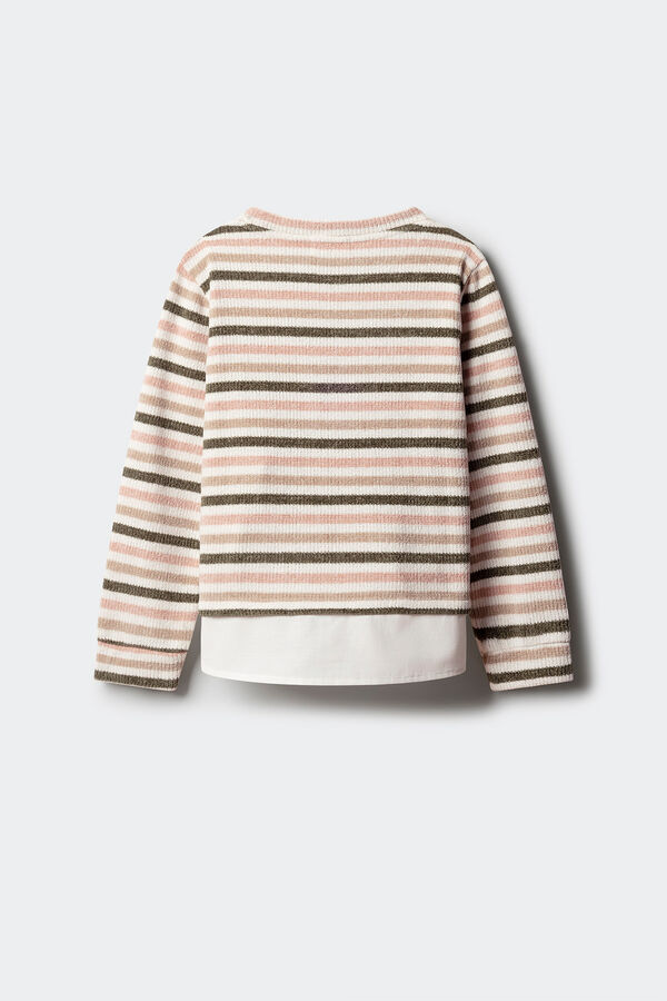 Springfield Kids Sweatshirt de chenille para meninas rosa