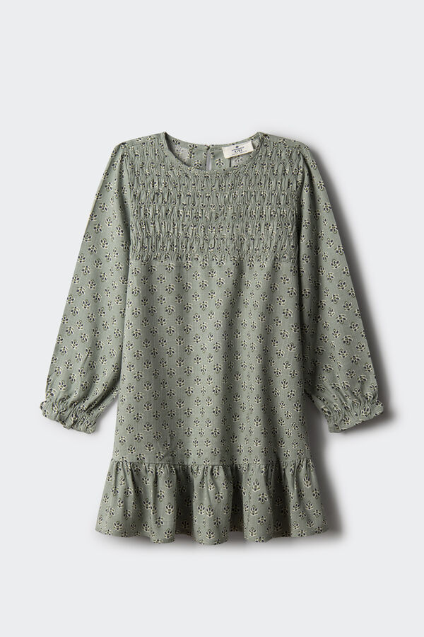 Springfield Kids Vestido estampado flores ni&ntilde;a verde