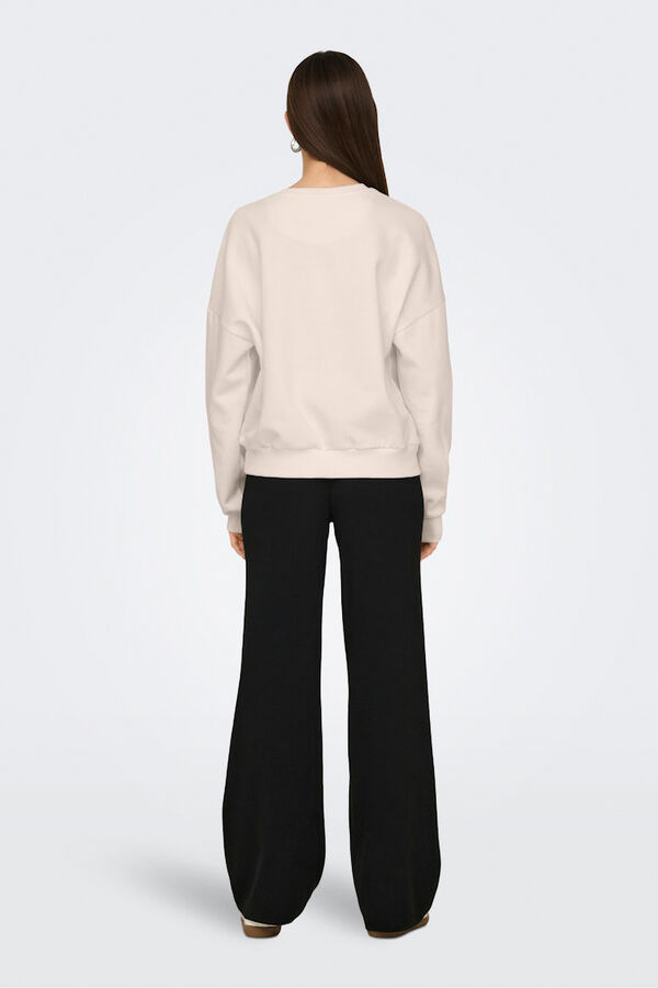 Only Sudadera Rolling Stones beige