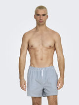 Only & Sons Mai&ocirc; curto texturizado azul