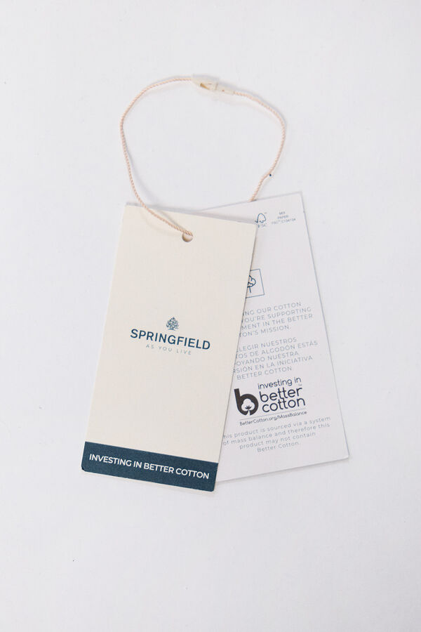 Springfield Polo piqu&eacute; cuello mao azul