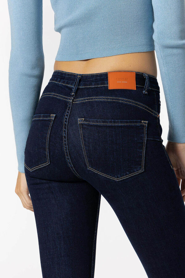 Springfield Jeans Light Push-up Skinny Tiro Medio azul medio