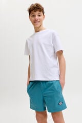 Jack & Jones Junior Fato de banho com cintura el&aacute;stica azul