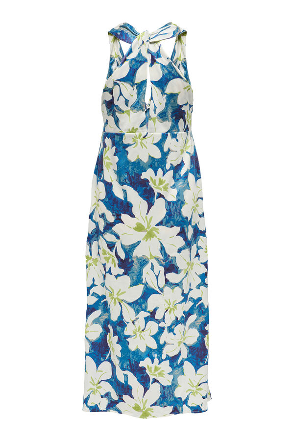 Only Vestido largo fluido azul