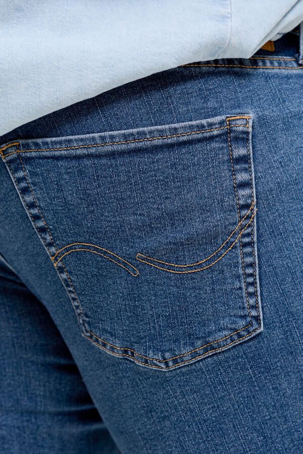 Jack & Jones PLUS Bermuda denim stretch azul