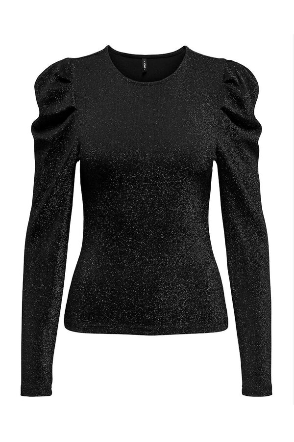 Only Blusa con glitter negro