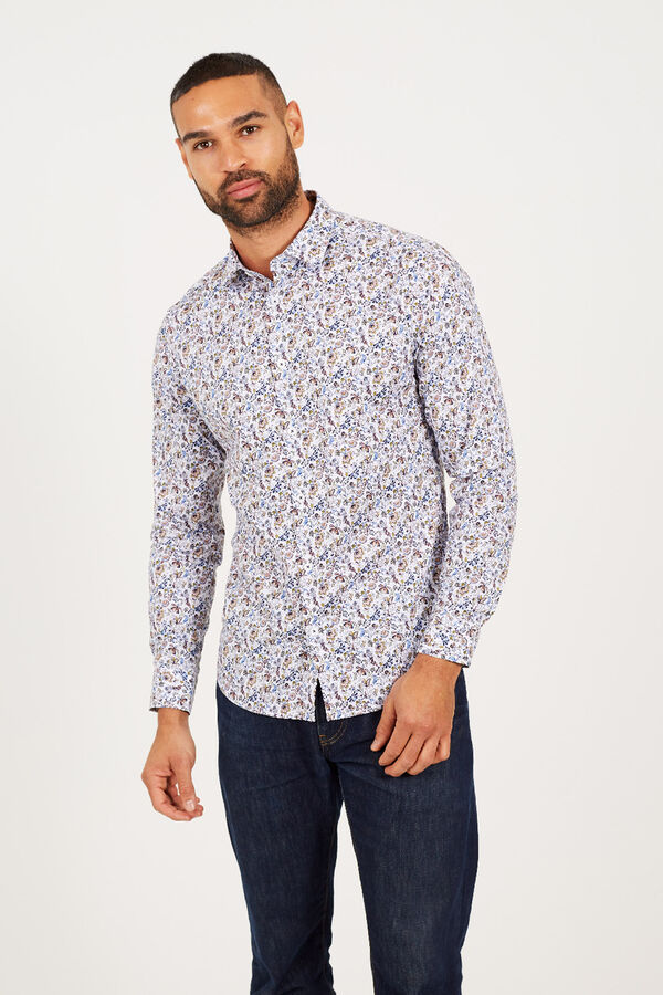 Brave Soul Camisa estampada branco