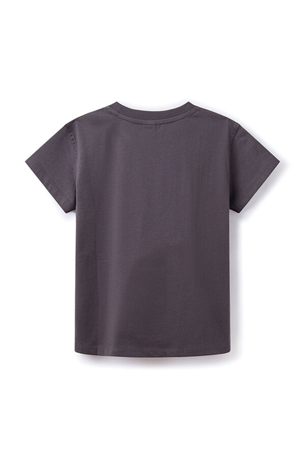 Springfield Kids Camiseta flores crochet niña gris