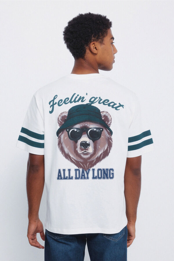 Springfield T-shirt do urso bege