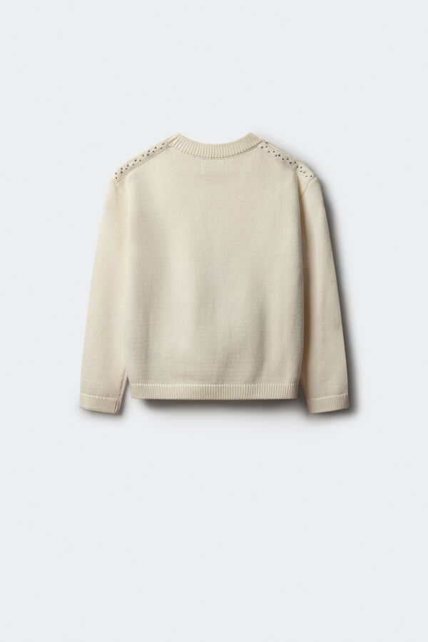 Springfield Kids Jersey hombros descubiertos ni&ntilde;a marfil