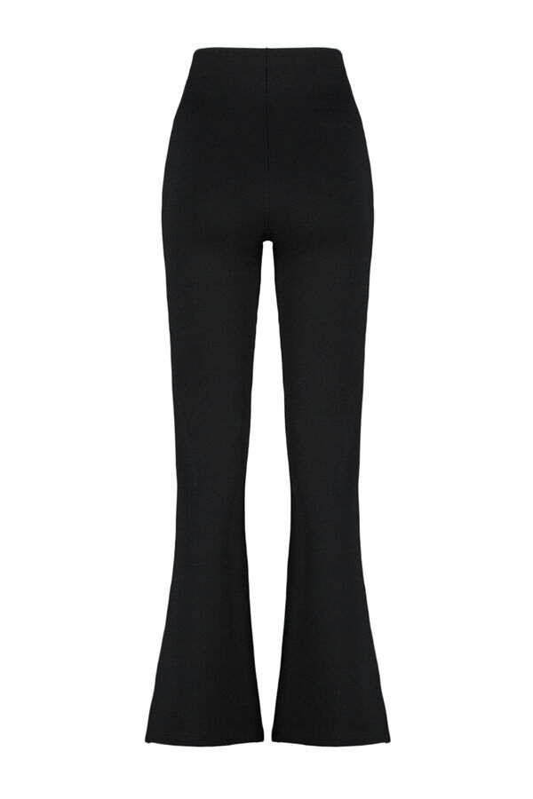 Trendyol Pantal&oacute;n flare negro