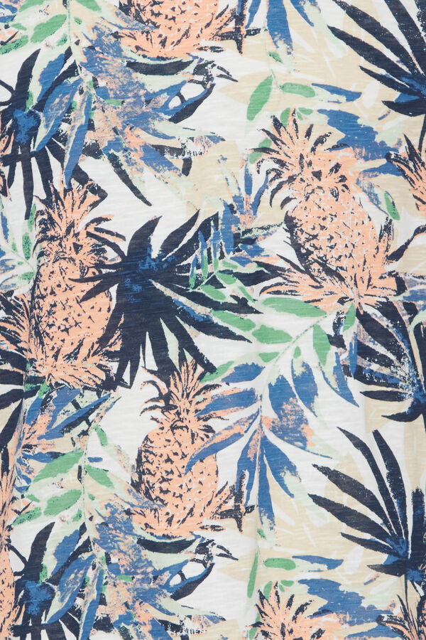 Blend Camiseta Manga Corta Estampada blanco