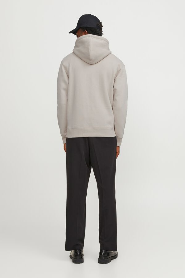 Jack & Jones Sweatshirt com capuz cinzento