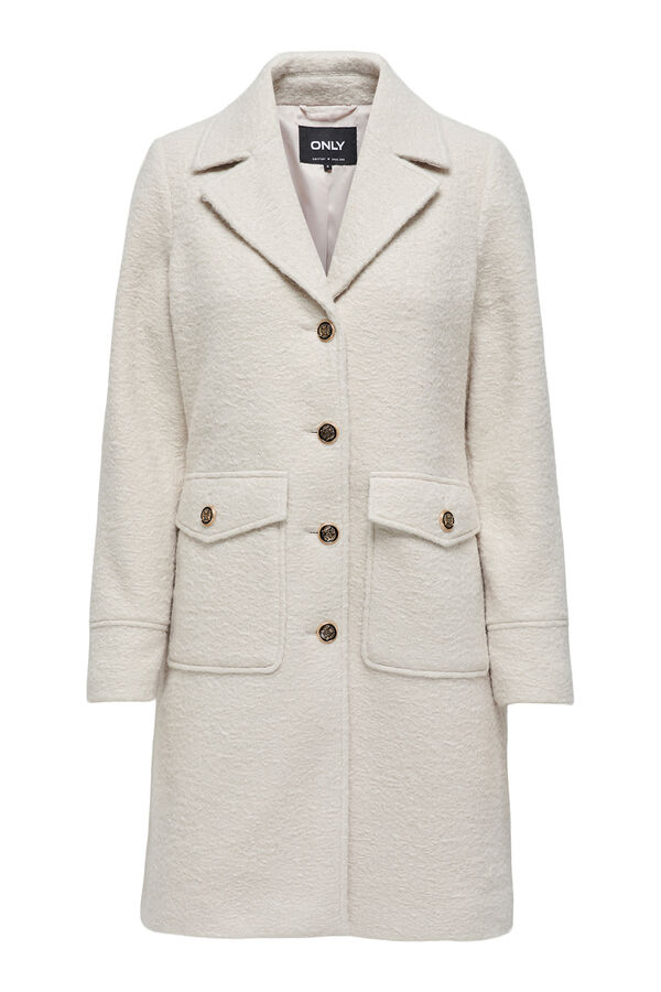 Only Abrigo con solapas gris
