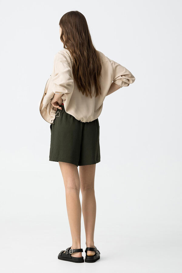 Tiffosi Shorts de cintura elástica verde