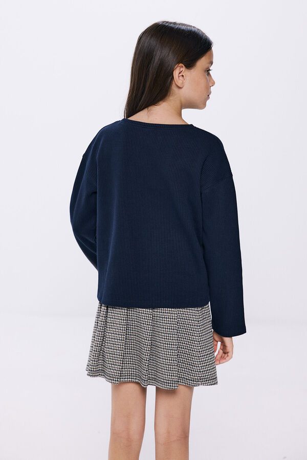 Springfield Kids Camiseta rib "Wings" niña azul